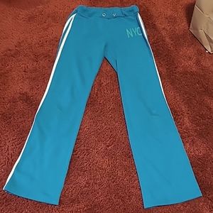 Blue with white stripes small sweatpants